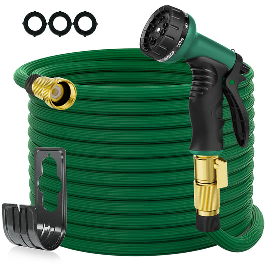 Kepagard Expandable Garden Hose Lightweight Water Hose, 25ft, Green